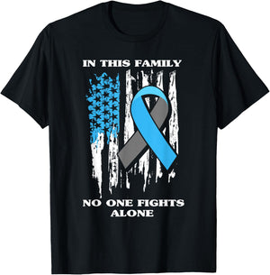 Diabetic Type 1 T1D Diabetes Awareness USA Flag Gift T-Shirt - T-Shirt | Black