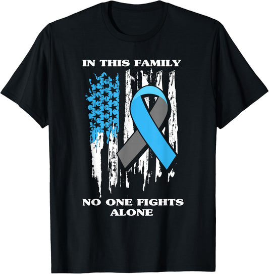 Diabetic Type 1 T1D Diabetes Awareness USA Flag Gift T-Shirt - T-Shirt | Black