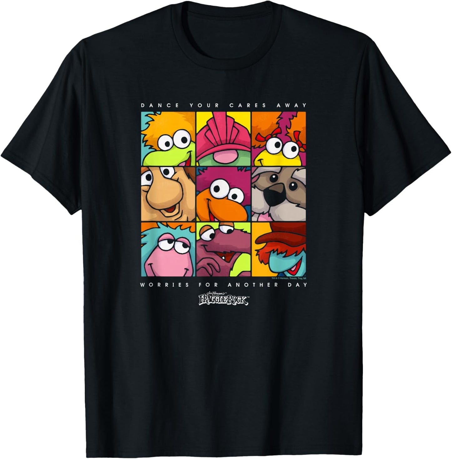Fraggle Rock Squared T-Shirt - T-Shirt | Black