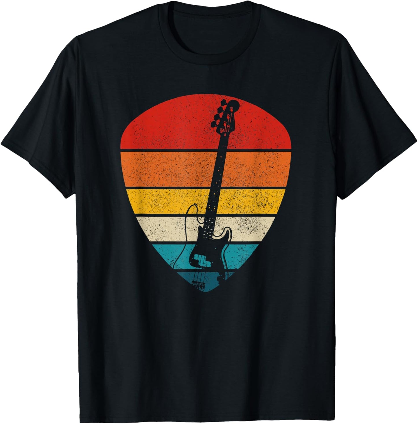 Guitar guitar player vintage Gift T-Shirt - T-Shirt | Black