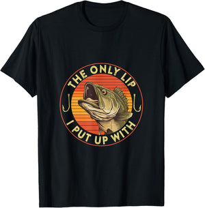The Only Lip I Put Up With T-Shirt - T-Shirt | Black