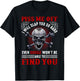 Piss Me Off I Will Slap You So Hard Skull Funny T-Shirt - T-Shirt | Black