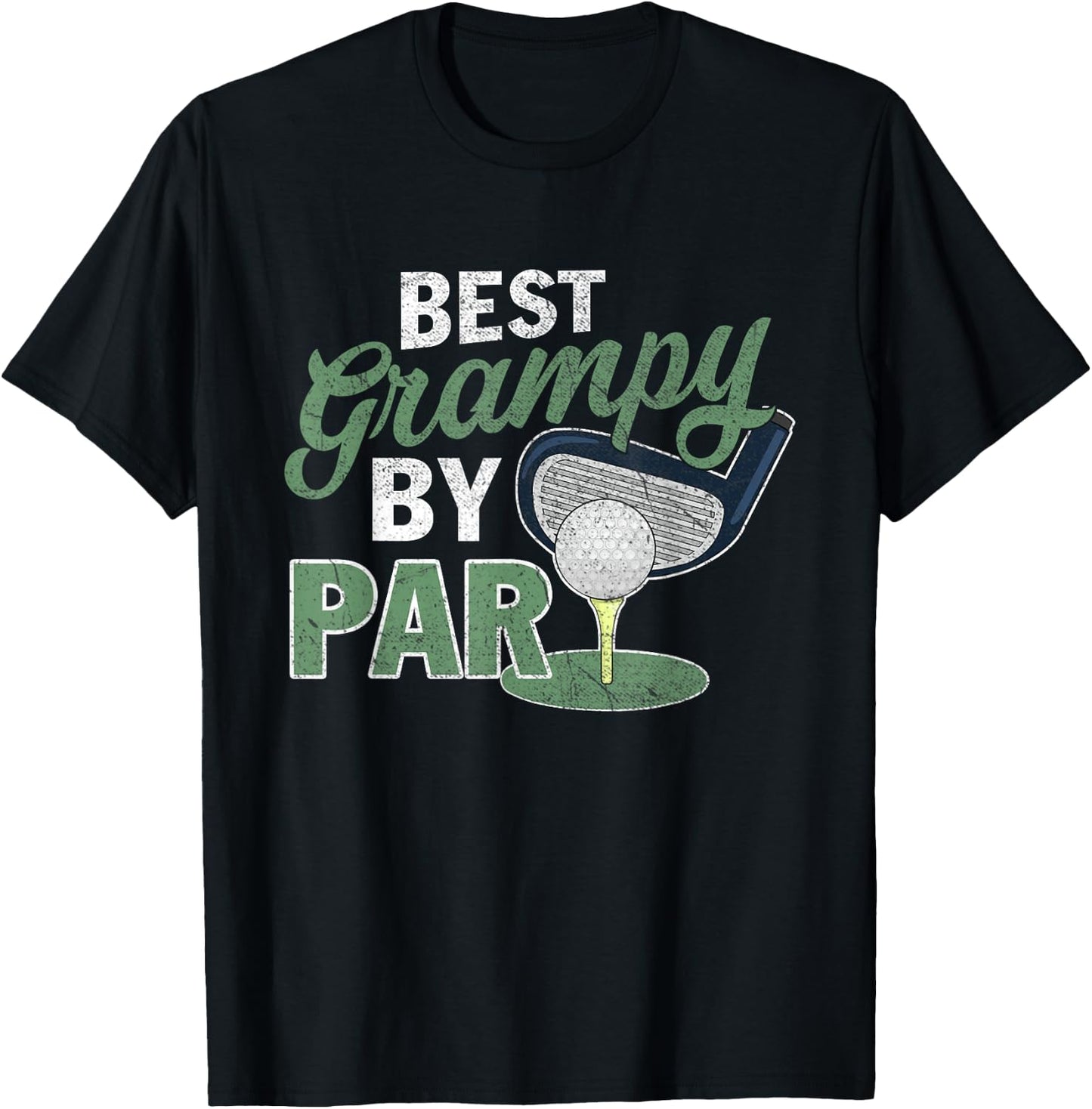 Best Grampy By Par Father's Day Golf Sports T-Shirt - T-Shirt | Black