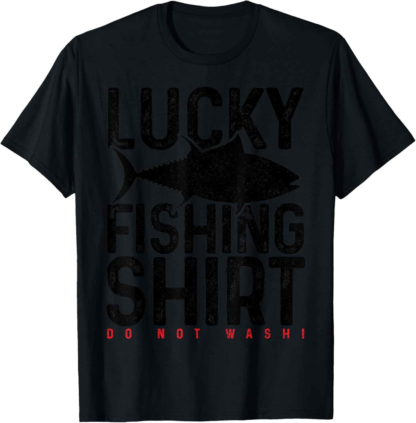 Tuna, fishing, lucky charm, fishing gift T-Shirt - T-Shirt | Black