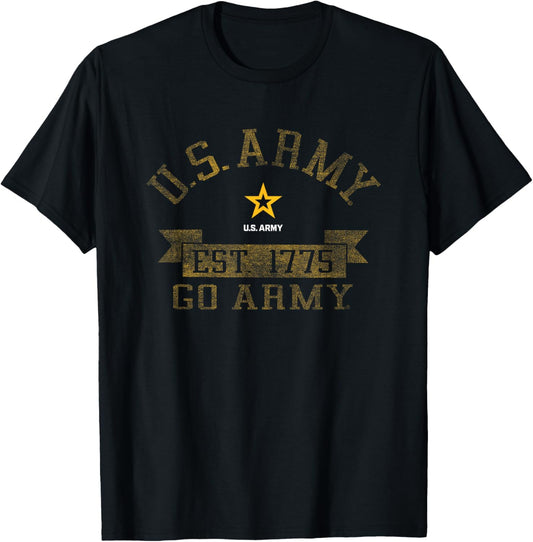 Military Army United States Vintage Go Black T-Shirt - T-Shirt | Black
