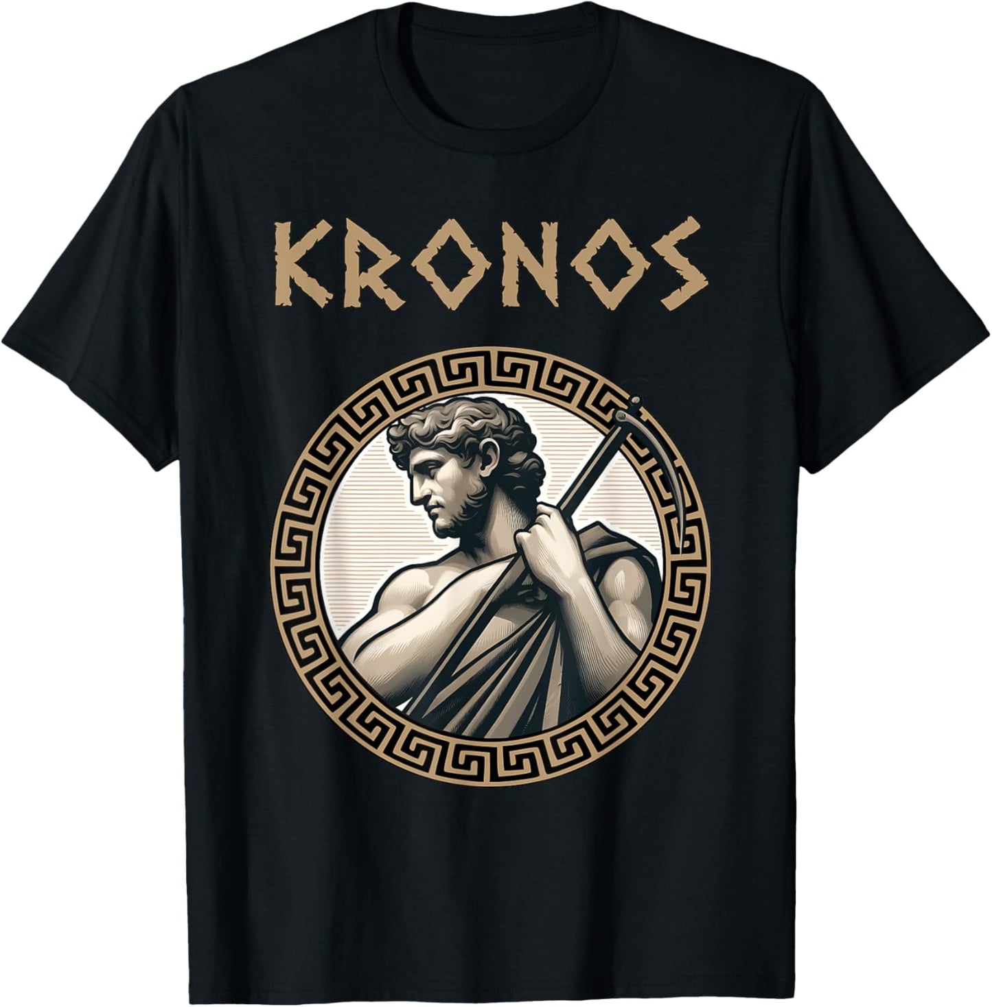 Kronos Ancient Greek Titan Greek Mythology T-Shirt - T-Shirt | Black