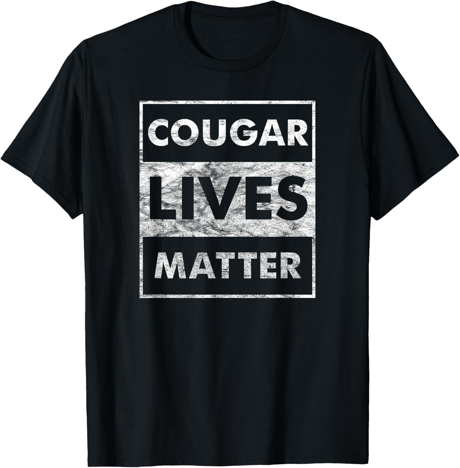 Cougar Lives Matter Funny Milf & Cougar Hunter Gift T-Shirt - T-Shirt | Black