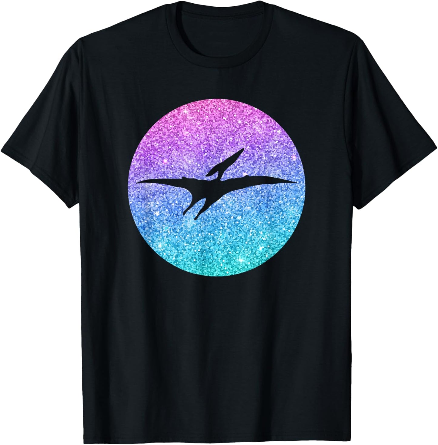 Cute Pterodactyl Dinosaur Gift Girls Teens And Women T-Shirt - T-Shirt | Black