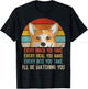 Funny Corgi Retro Every Snack You Make Every Meal You Bake T-Shirt - T-Shirt | Black