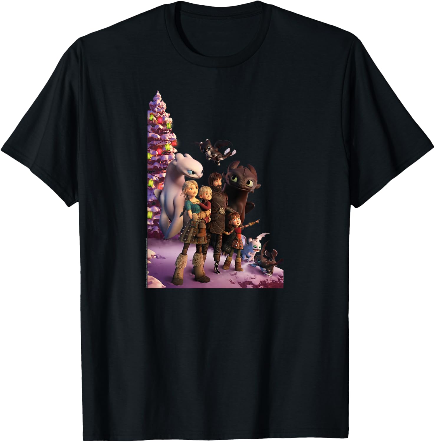How to Train Your Dragon 3 One Big Family T-Shirt - T-Shirt | Black