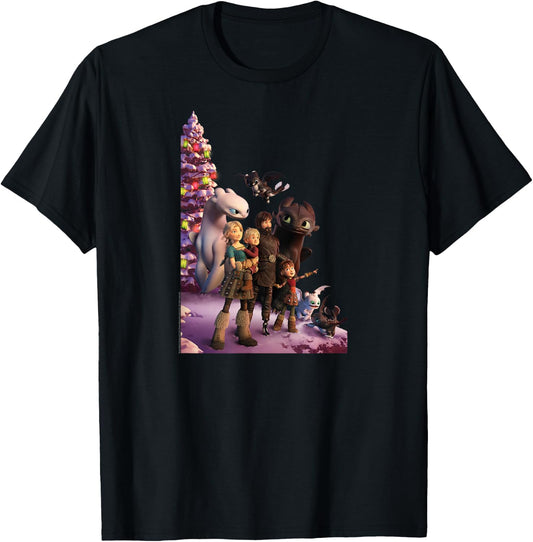 How to Train Your Dragon 3 One Big Family T-Shirt - T-Shirt | Black