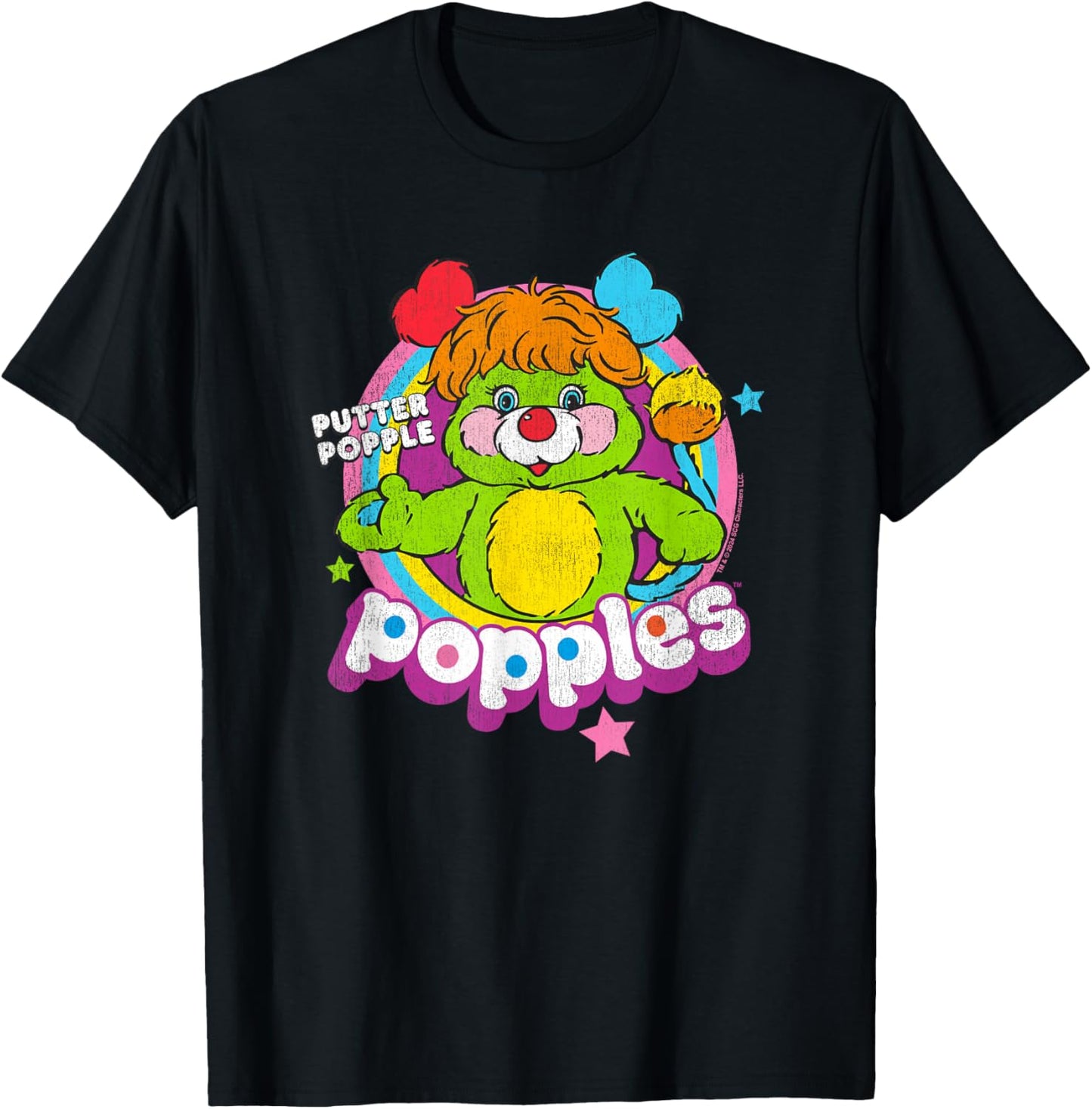 Popples Putter Popple , Small, Black T-Shirt - T-Shirt | Black