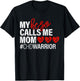 Hero Calls Me Mom CHD Congenital Heart Defect Happy Gift T-Shirt - T-Shirt | Black
