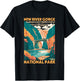 Vintage New River Gorge National Park West Virginia Travel T-Shirt - T-Shirt | Black
