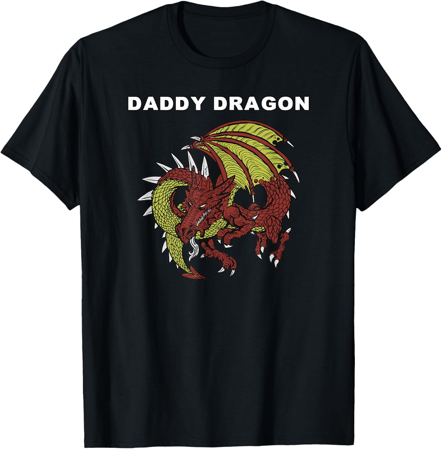 Daddy Dragon - Evil Dragon Streetwear for Dads & Dragon Fans T-Shirt - T-Shirt | Black