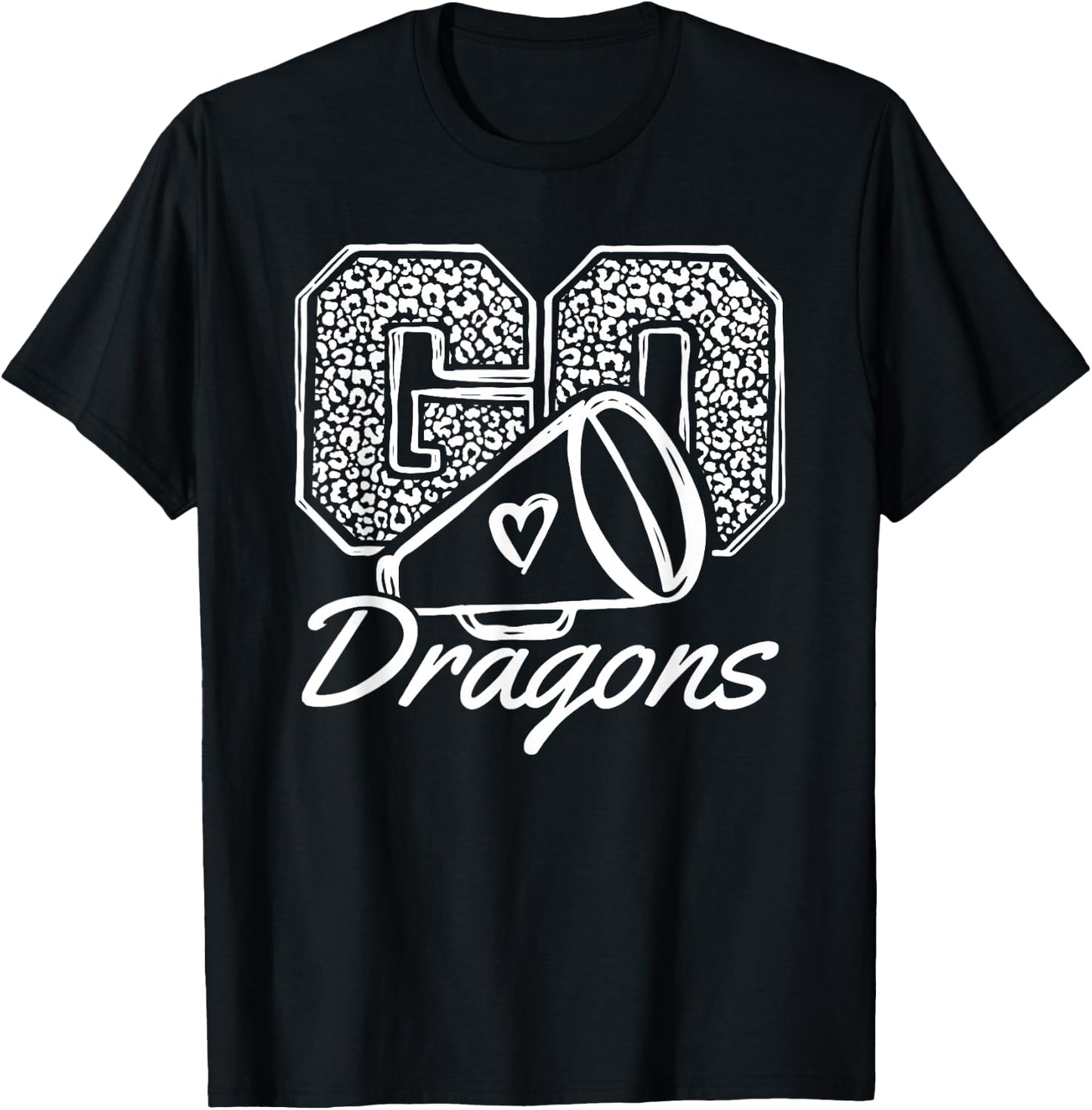 Go Cheer Dragons Sports Name Gifts Men Women Boy Girl T-Shirt - T-Shirt | Black