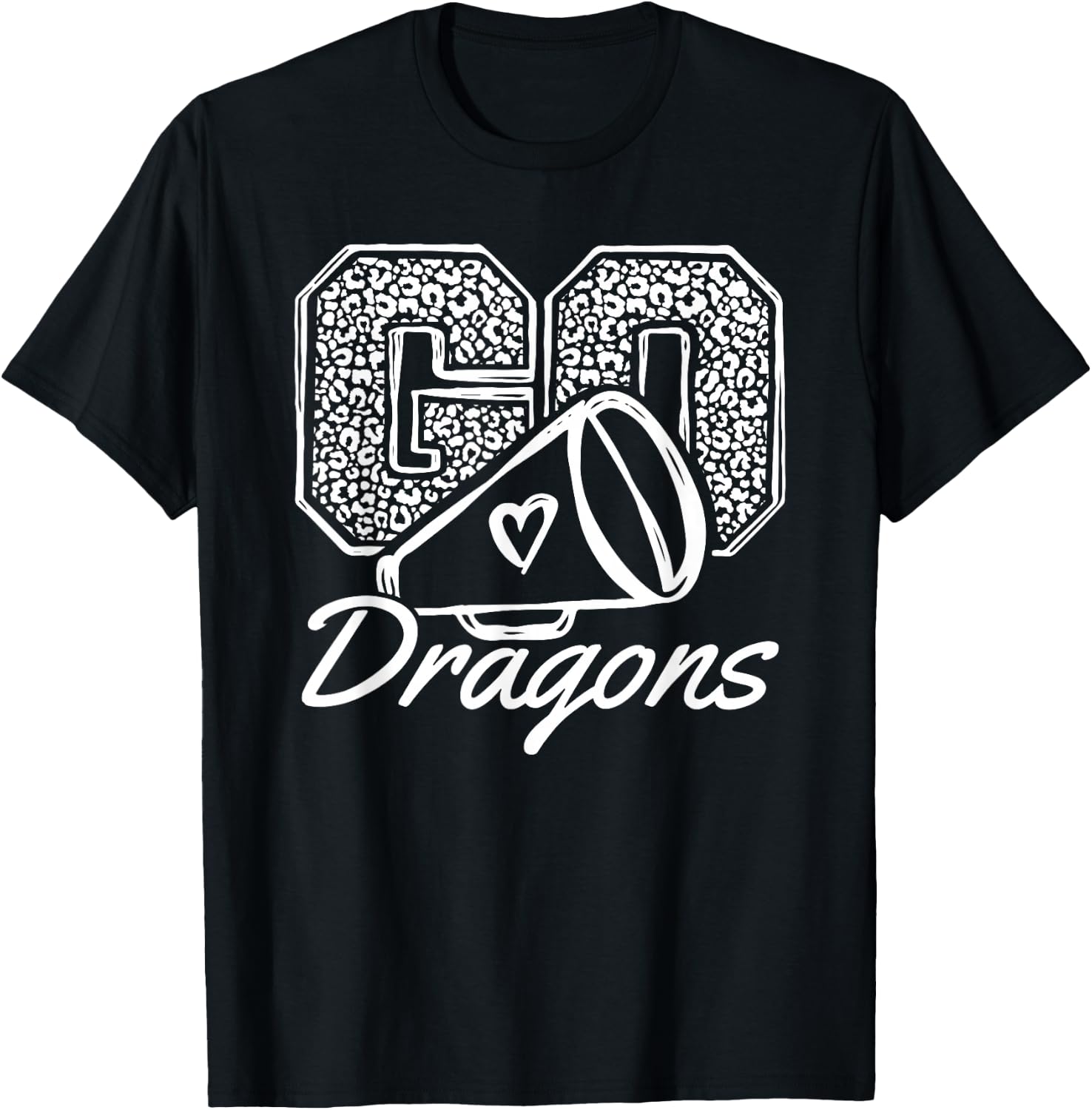 Go Cheer Dragons Sports Name Gifts Men Women Boy Girl T-Shirt - T-Shirt | Black