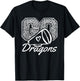 Go Cheer Dragons Sports Name Gifts Men Women Boy Girl T-Shirt - T-Shirt | Black