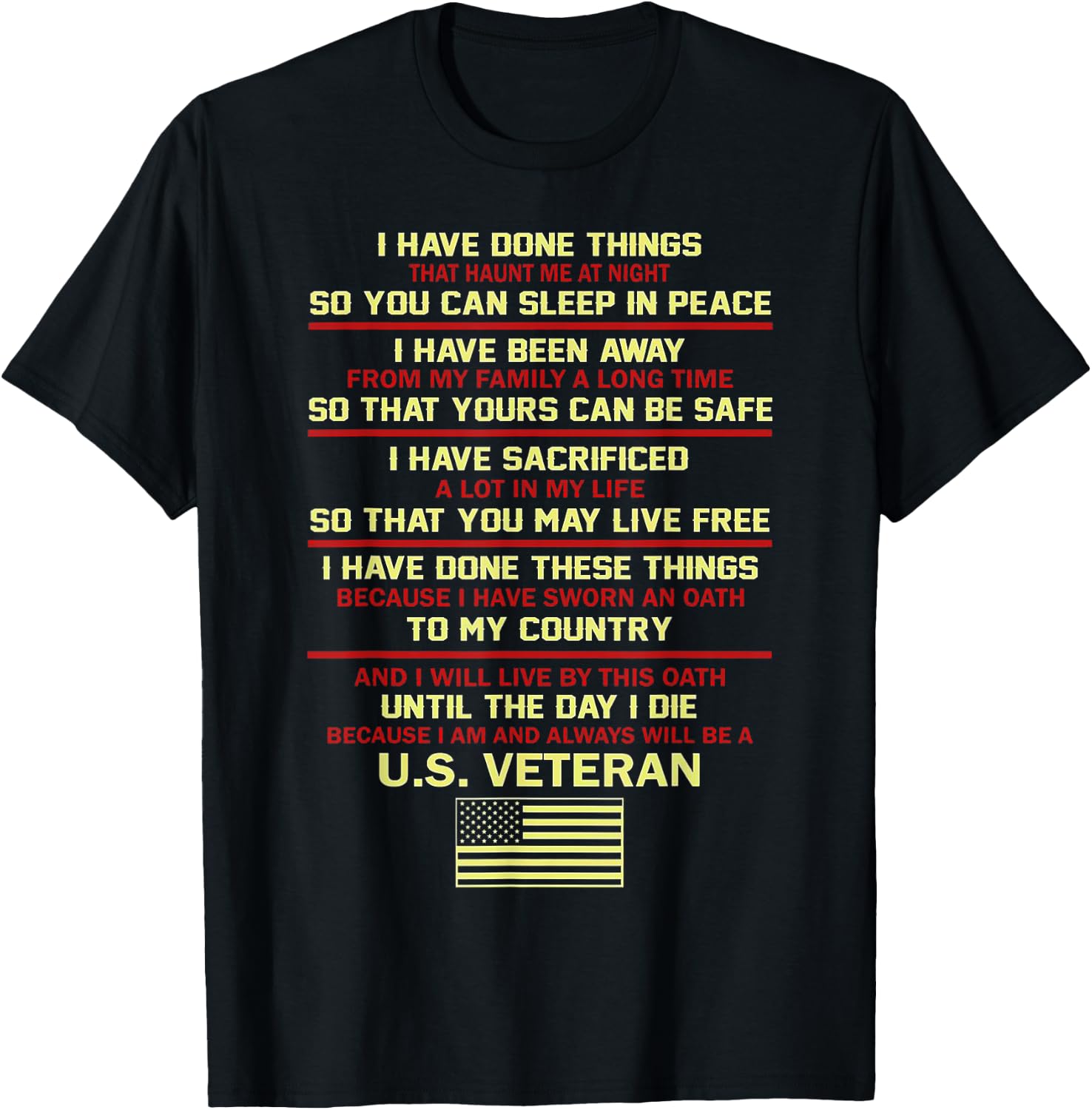 I Have Done Things That Haunt Me At Night T-Shirt - T-Shirt | Black