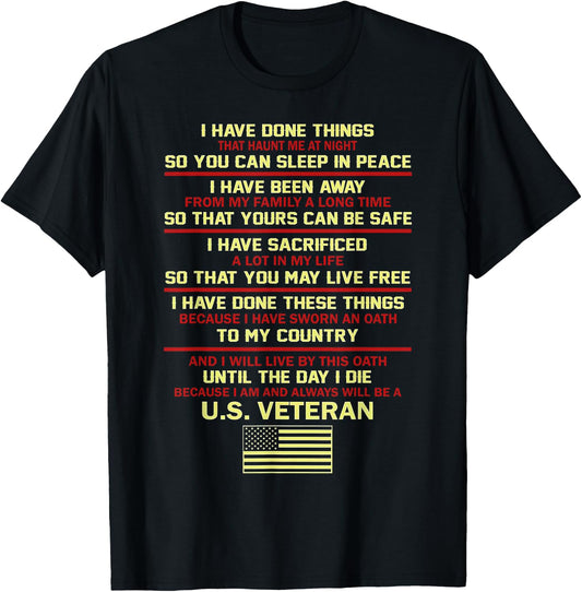 I Have Done Things That Haunt Me At Night T-Shirt - T-Shirt | Black