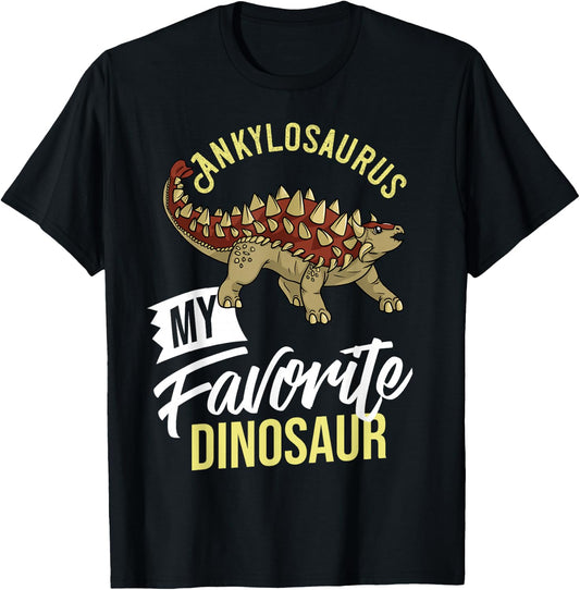 Ankylosaurus Dinosaur Gift Dino Fossil T-Shirt - T-Shirt | Black