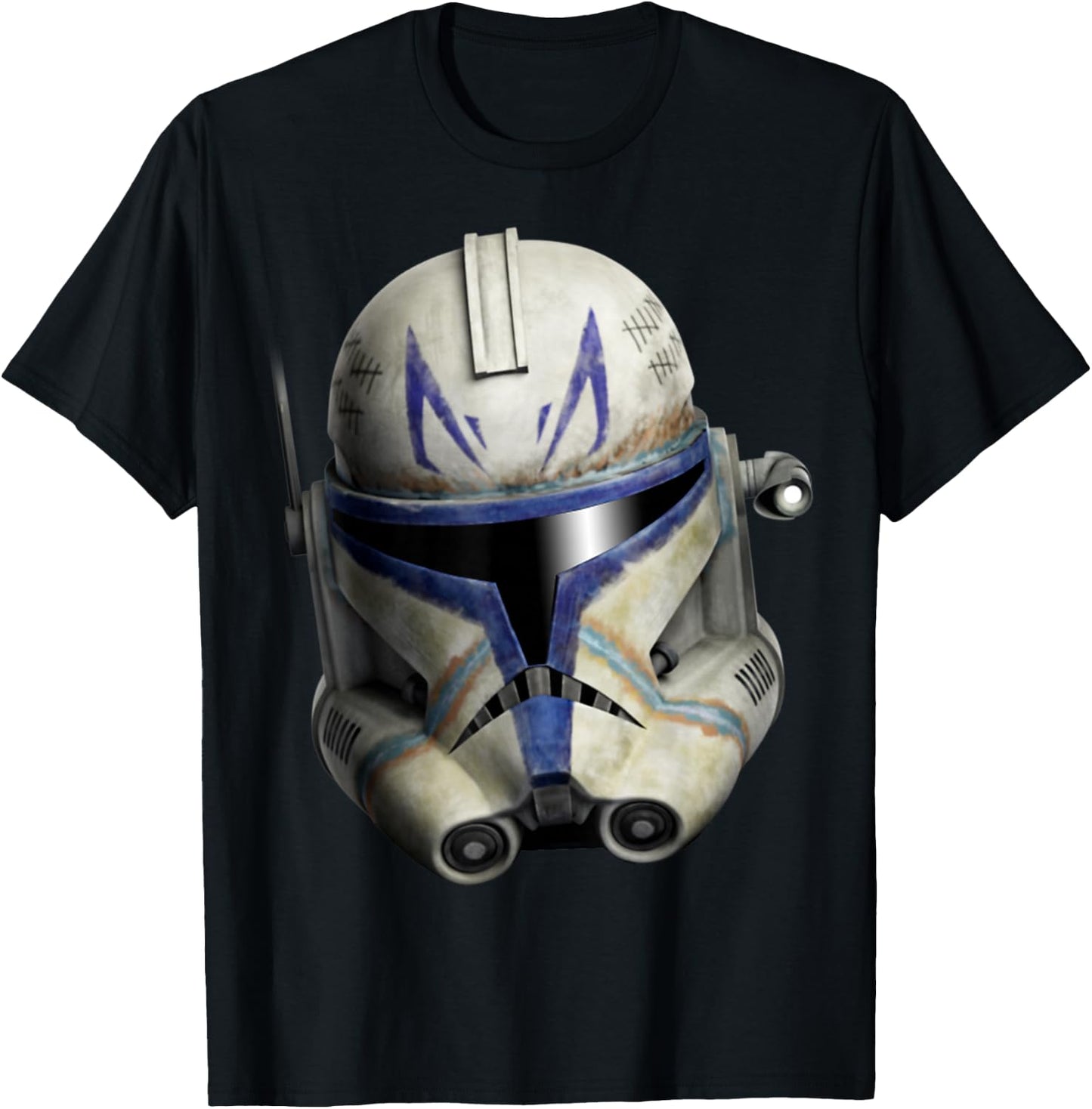 Star Wars: The Clone Wars Clone Captain Rex Big Face T-Shirt - T-Shirt | Black
