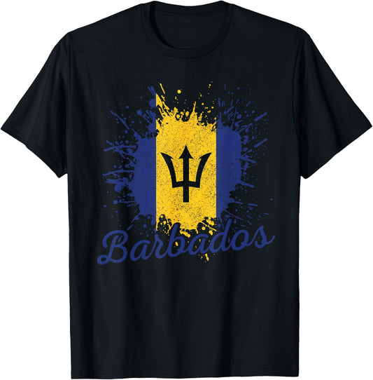 Barbados Flag Barbadian Bajan Pride Gift T-Shirt - T-Shirt | Black