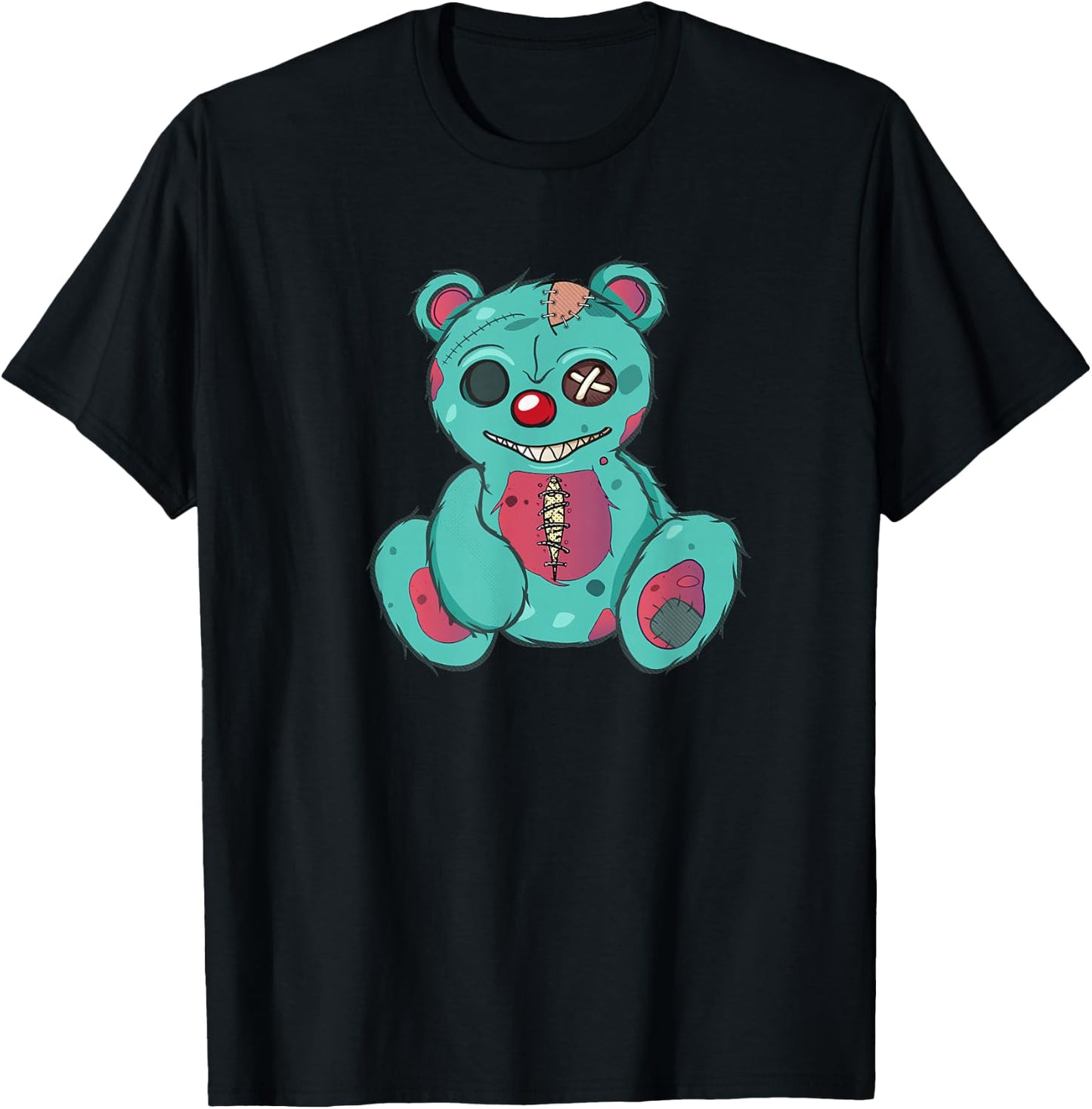 Evil Scary Teddy Bear T-Shirt - T-Shirt | Black