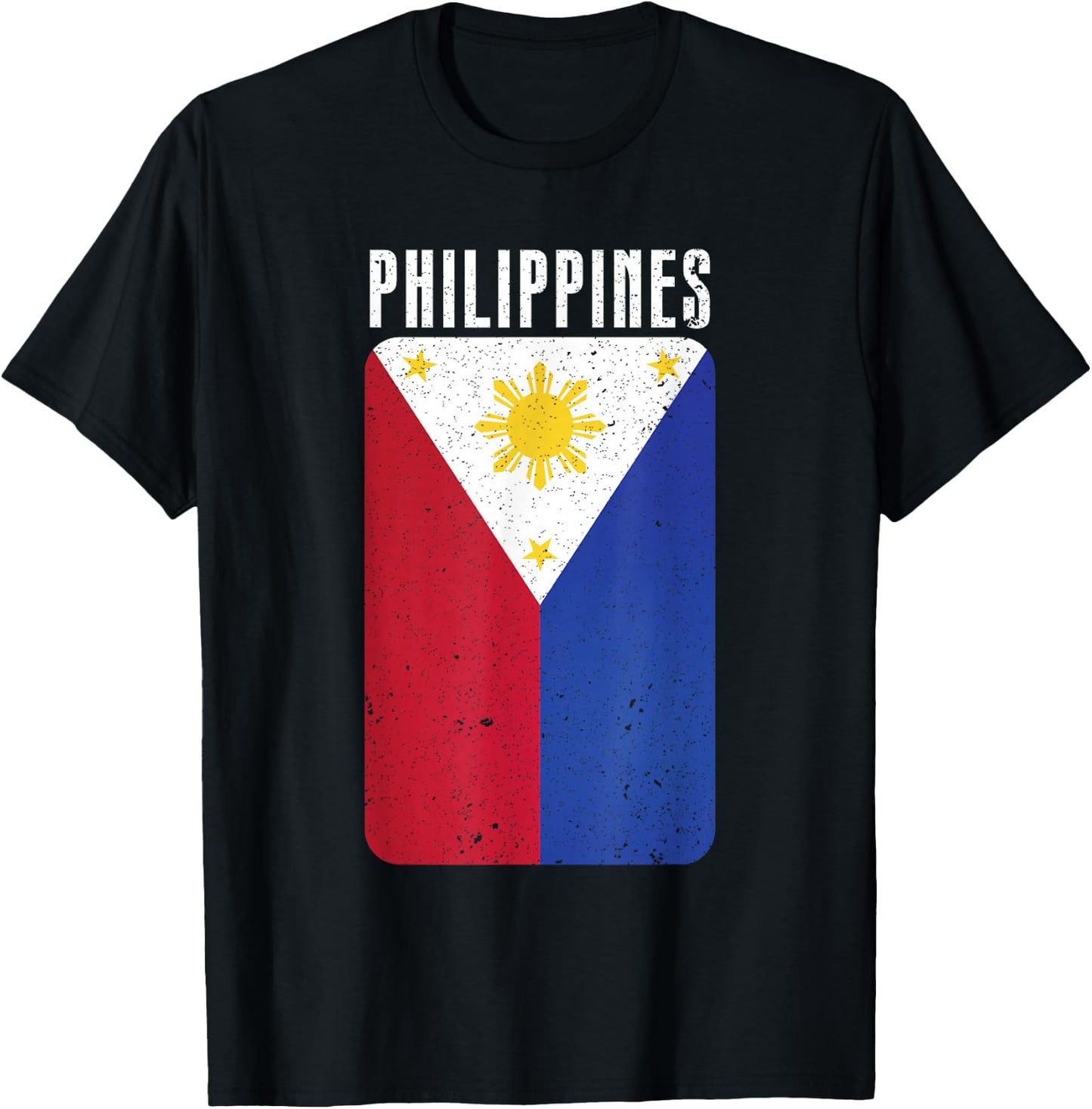 Philippine Flag Manila Asia Philippines T-Shirt - T-Shirt | Black