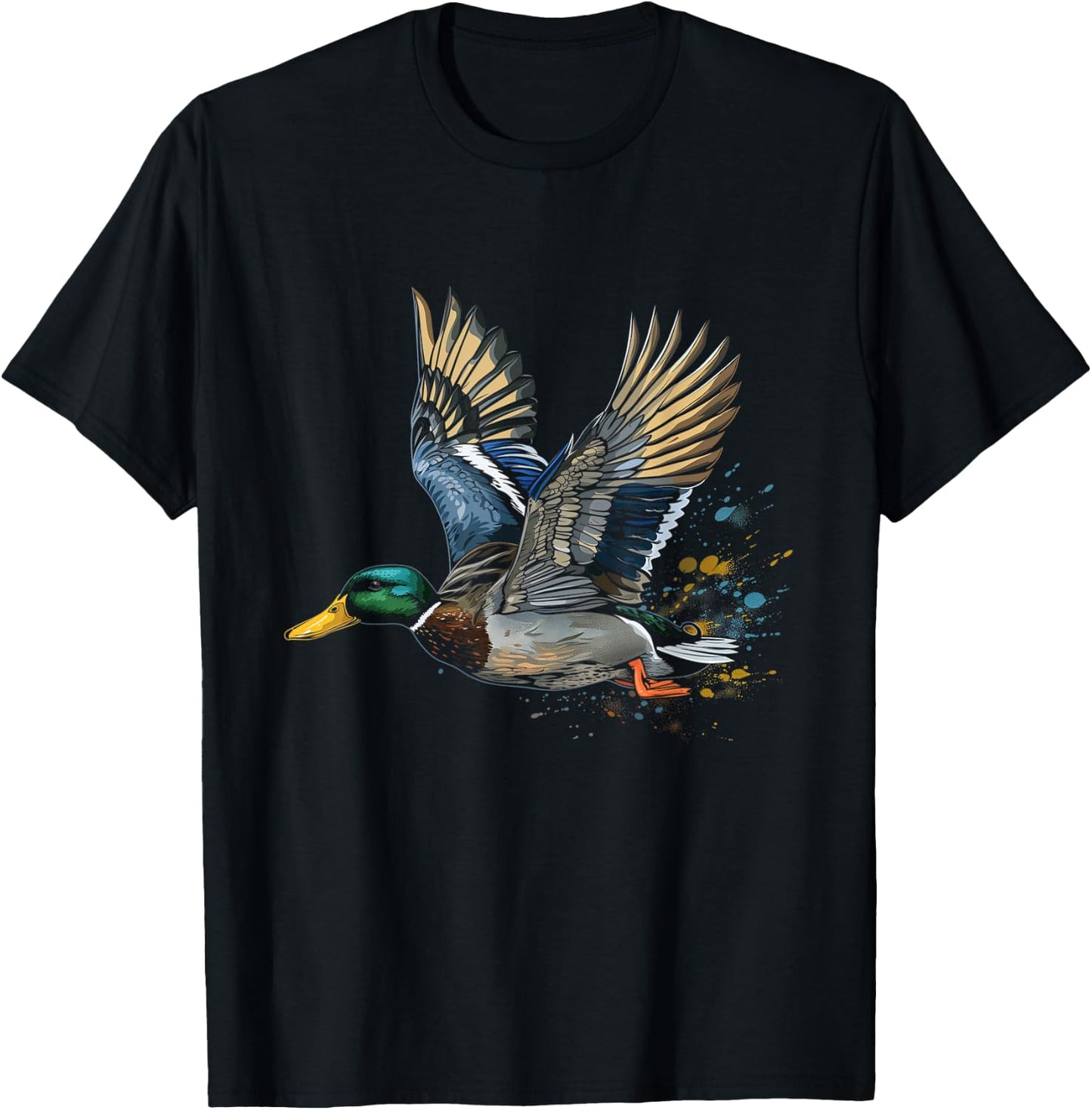 Duck Hunting Waterfowl Mallard Duck Hunter T-Shirt - T-Shirt | Black