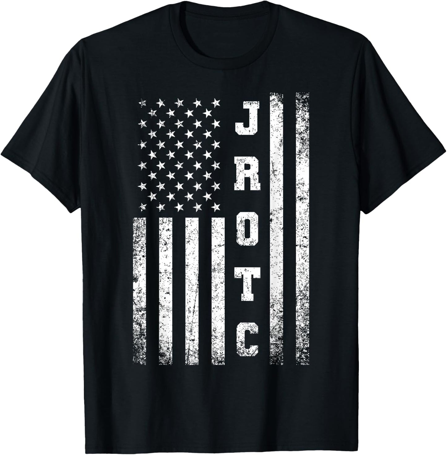 JROTC United States Junior ROTC American Flag Cool T-Shirt - T-Shirt | Black