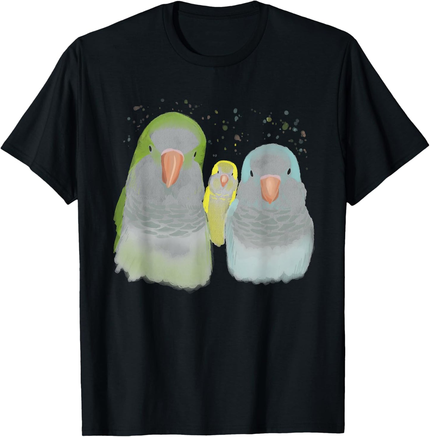 Funny Quaker Parrot T-Shirt - T-Shirt | Black