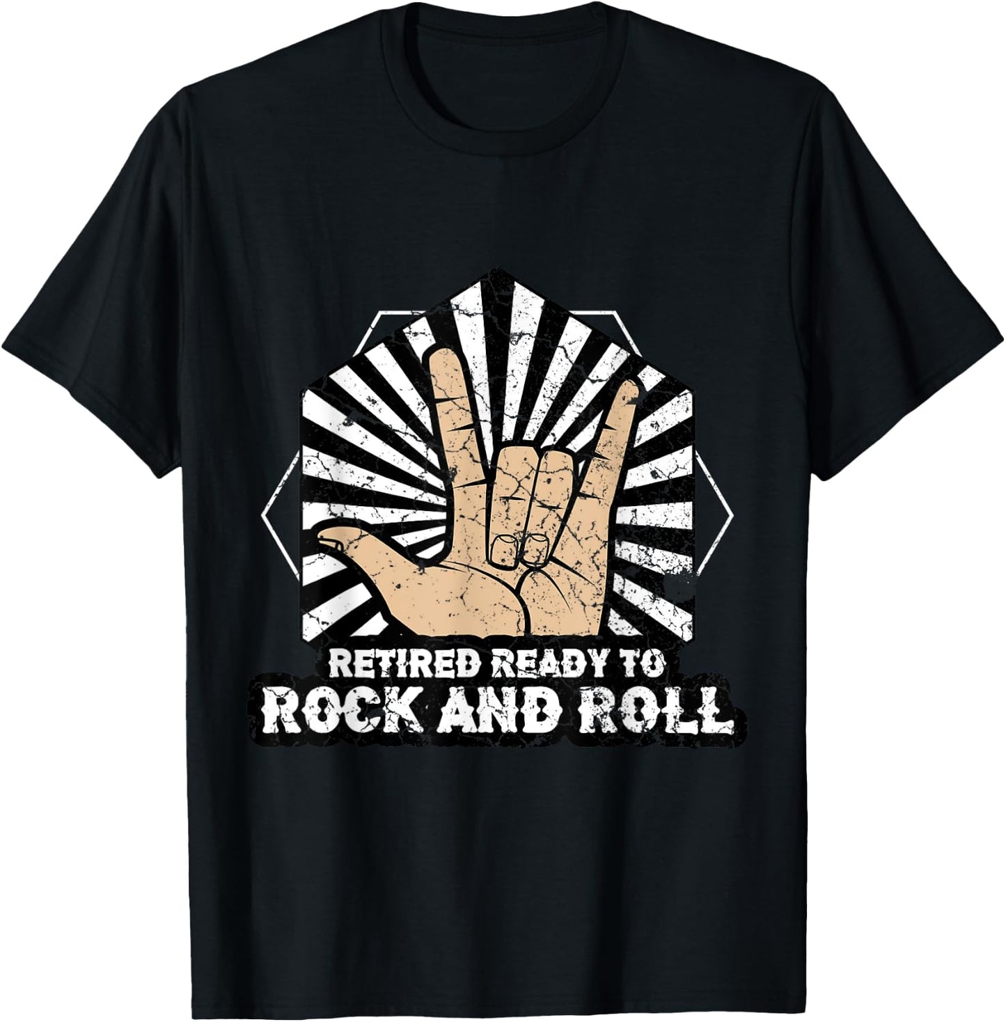 Retired Ready To Rock and Roll T-Shirt - T-Shirt | Black