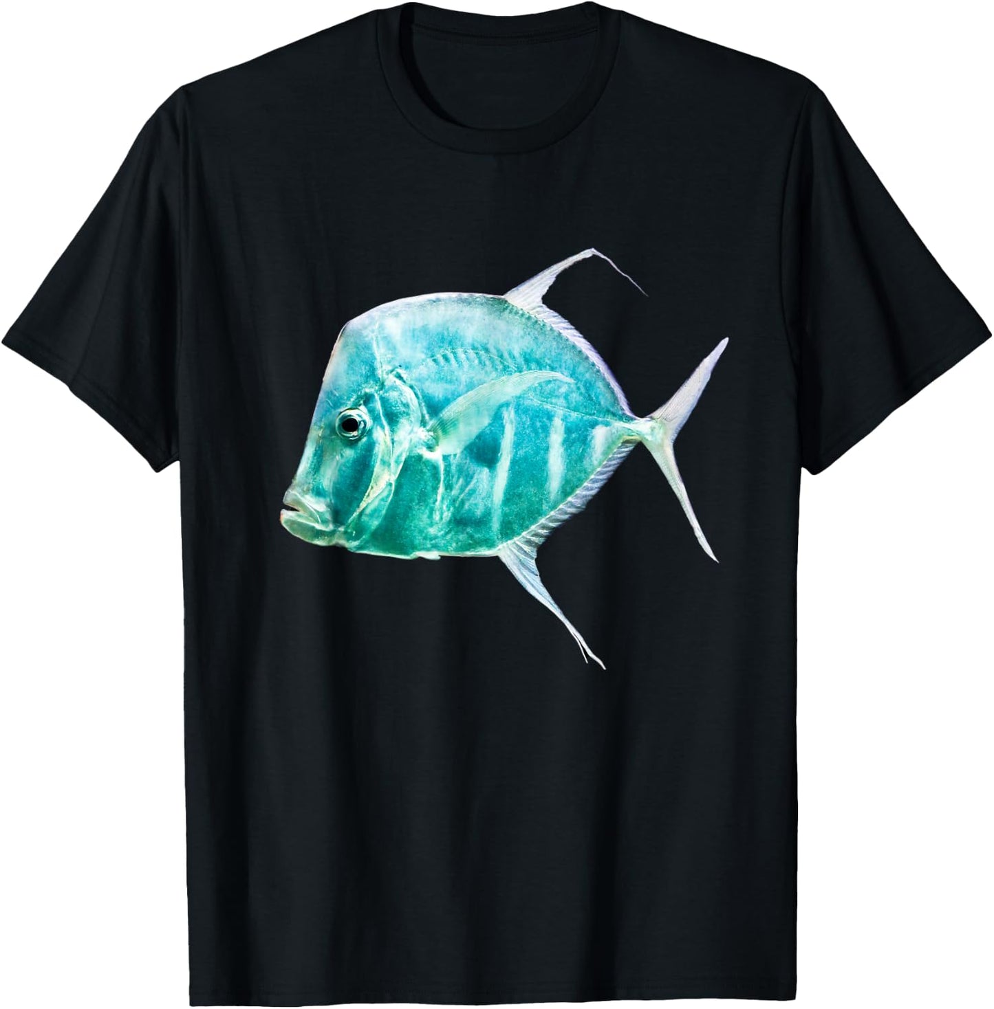 fish Silver Moonfish,Lookdowns-Selene vomer - unique pattern T-Shirt - T-Shirt | Black