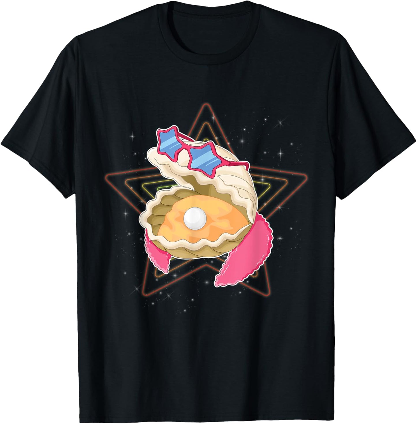 Clam Digger Pun Clamdigger Fresh Clams Clamorous Glamorous T-Shirt - T-Shirt | Black