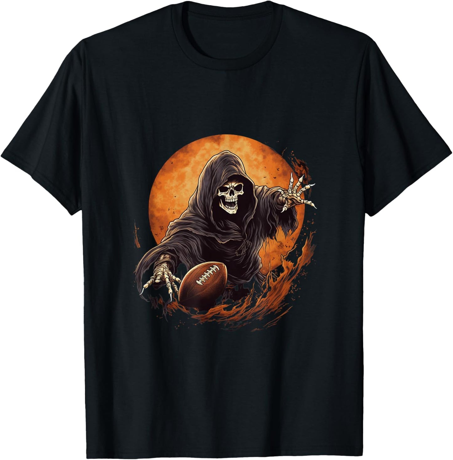 American Football Grim Reaper T-Shirt - T-Shirt | Black