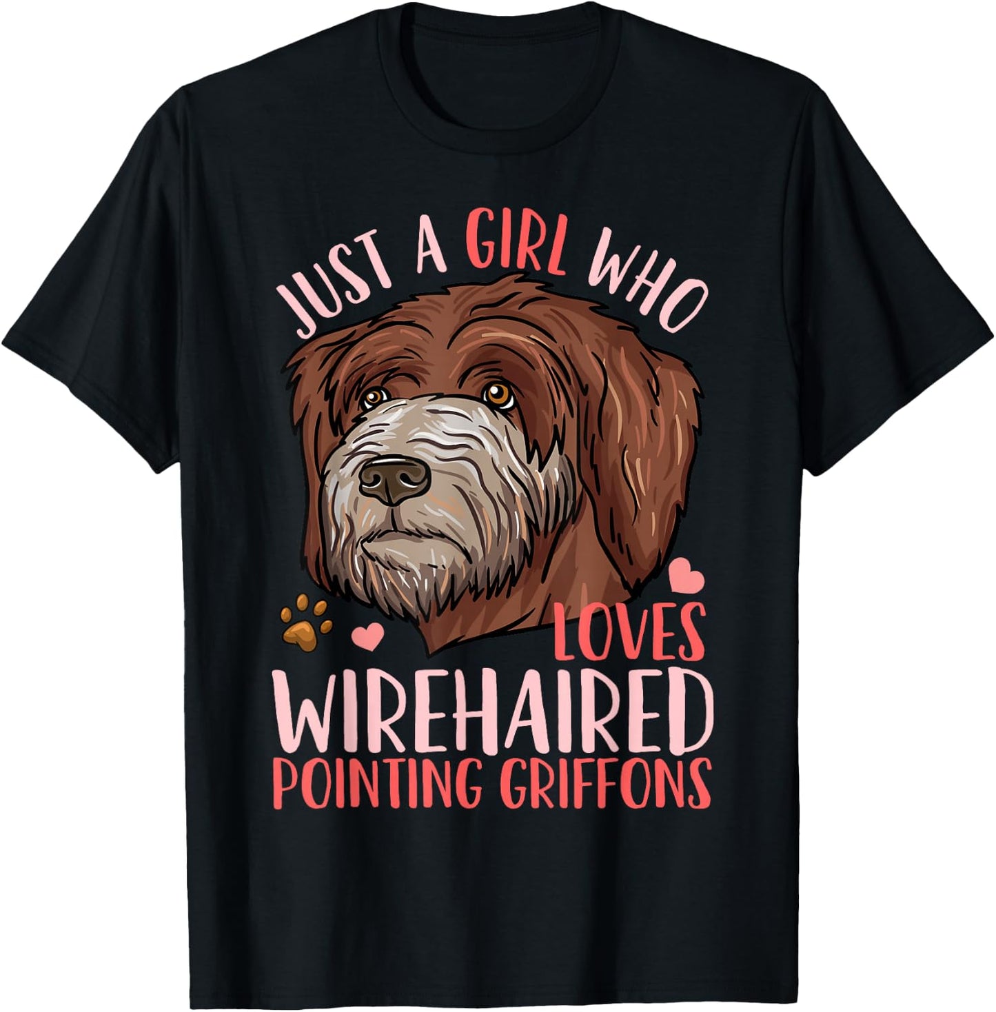 Wirehaired Pointing Griffon T-Shirt - T-Shirt | Black