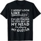 I Might Look Like I'm Listening To You - Funny Guitar Lover T-Shirt - T-Shirt | Black