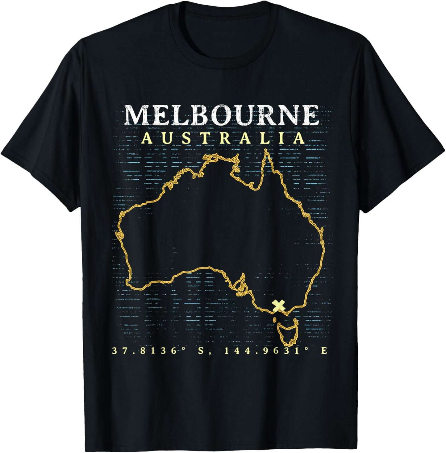 Australia Melbourne T-Shirt - T-Shirt | Black