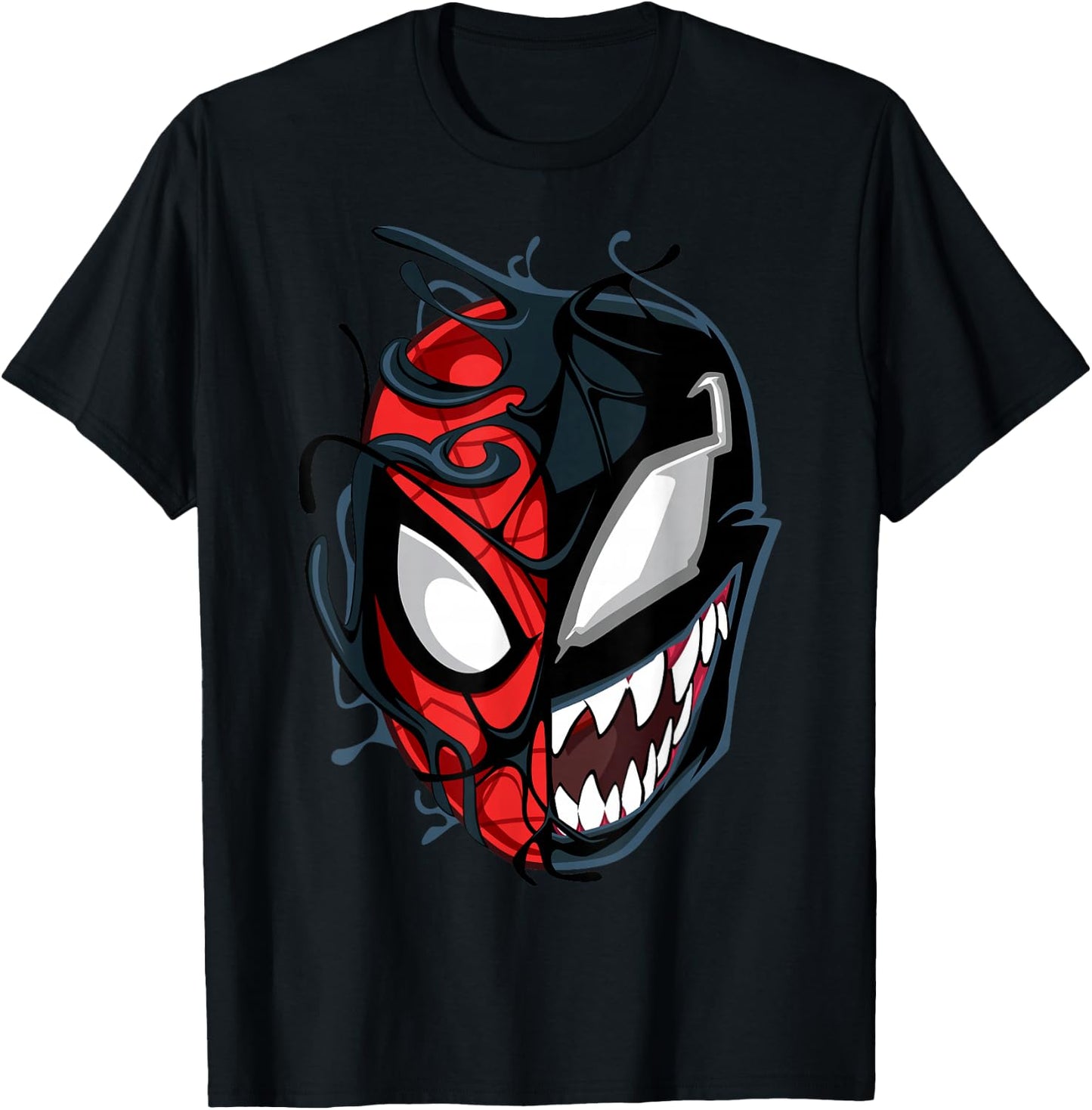 Marvel Spider-Man Maximum Venom Spider-Man Big Face T-Shirt - T-Shirt | Black