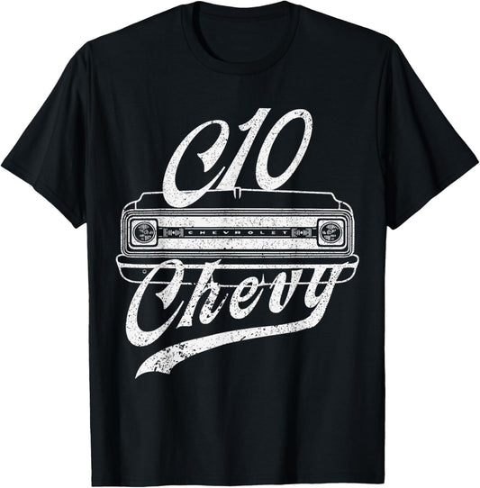 Classic C10 Truck T-Shirt - T-Shirt | Black