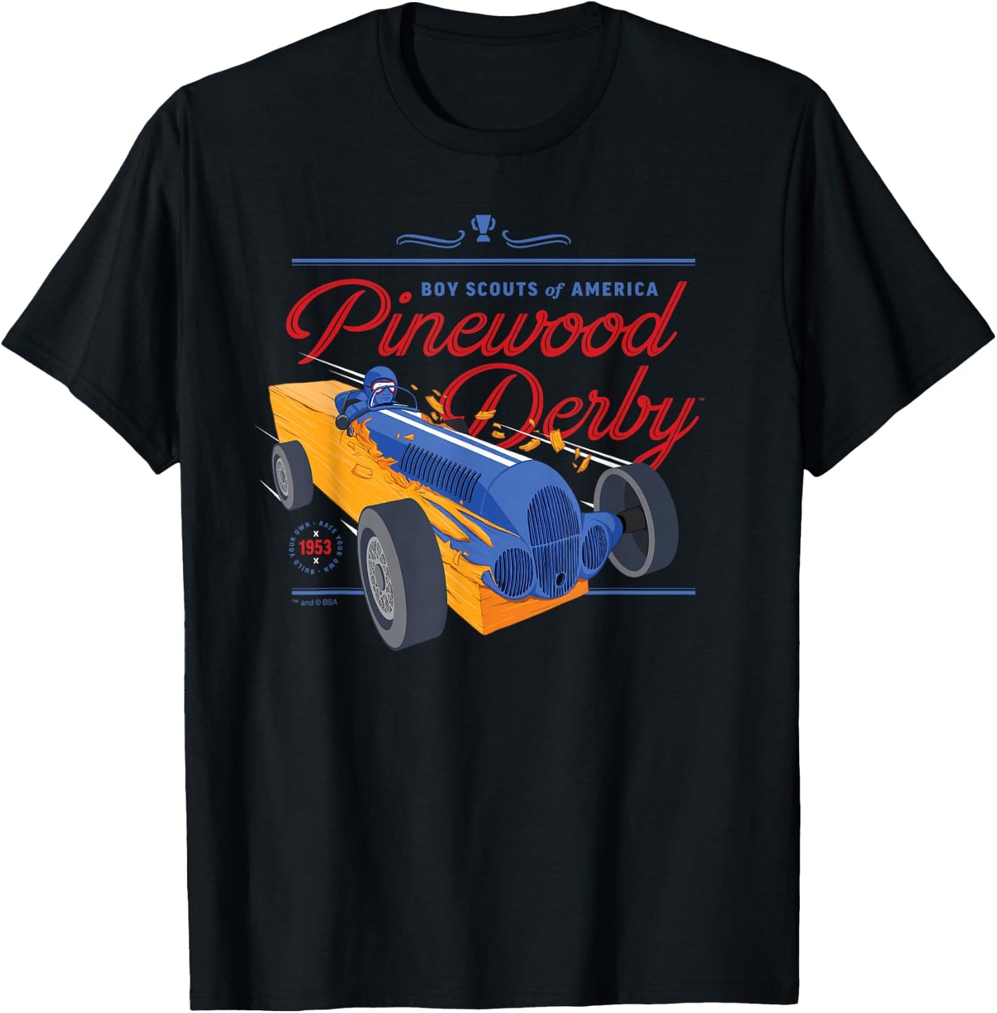 Pinewood Derby (Block Car) T-Shirt - T-Shirt | Black