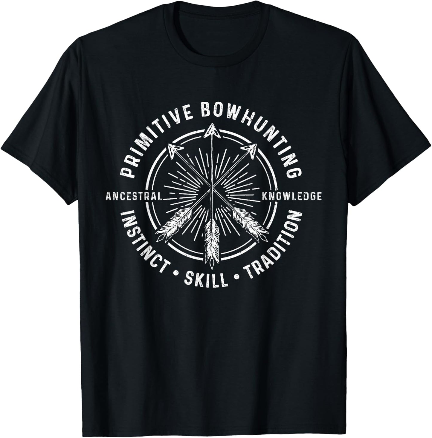 Bowhunting Bow Hunter Deer Elk Hunting Bowhunter Gift T-Shirt - T-Shirt | Black