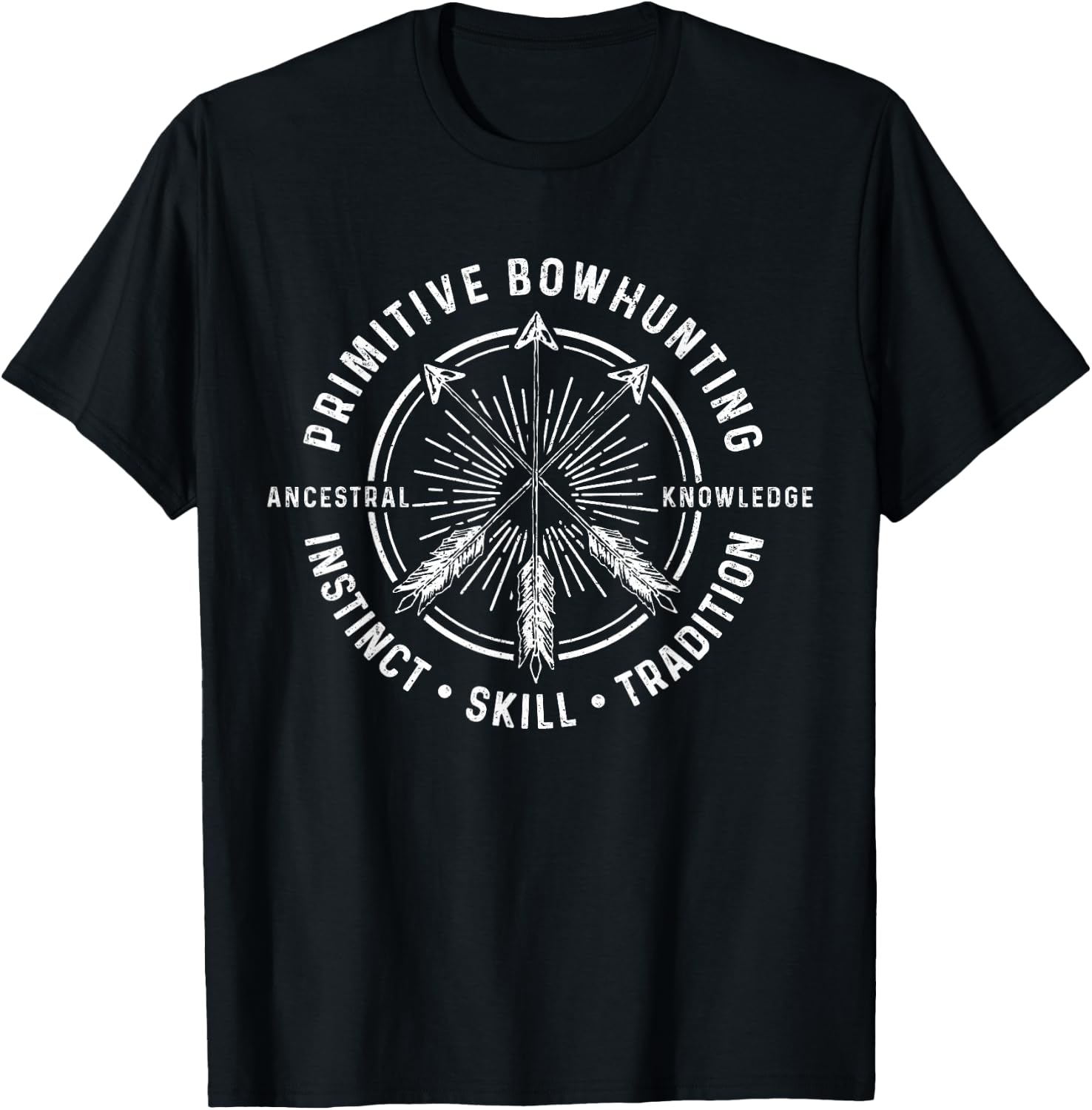 Bowhunting Bow Hunter Deer Elk Hunting Bowhunter Gift T-Shirt - T-Shirt | Black