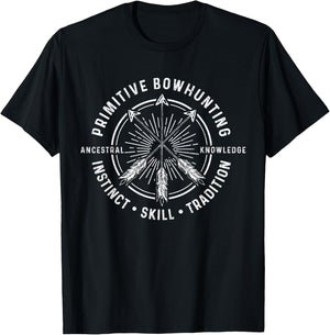Bowhunting Bow Hunter Deer Elk Hunting Bowhunter Gift T-Shirt - T-Shirt | Black