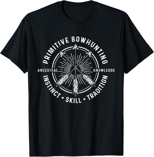 Bowhunting Bow Hunter Deer Elk Hunting Bowhunter Gift T-Shirt - T-Shirt | Black