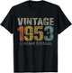 Vintage 1953 Limited Edition 72nd Birthday Gifts 72 Year Old T-Shirt - T-Shirt | Black