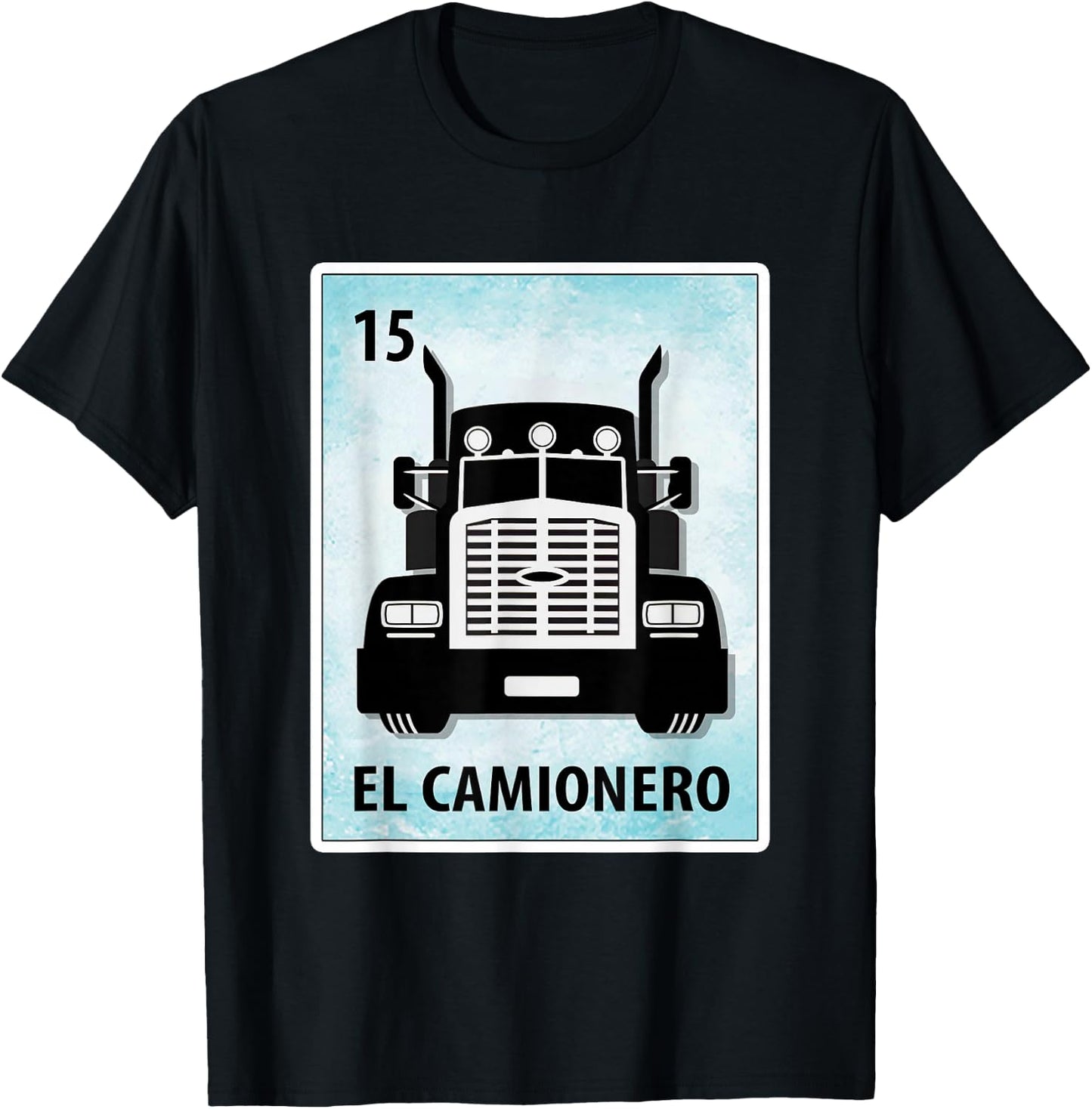El Camionero Mexican Trucker Cards T-Shirt - T-Shirt | Black