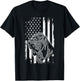 Bloodhound American Flag Cool USA Patriotic Dog Lover Gift T-Shirt - T-Shirt | Black