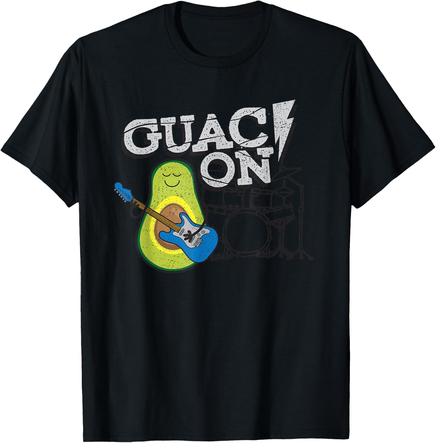 Funny Guac On! Guacamole T for music and T-Shirt - T-Shirt | Black